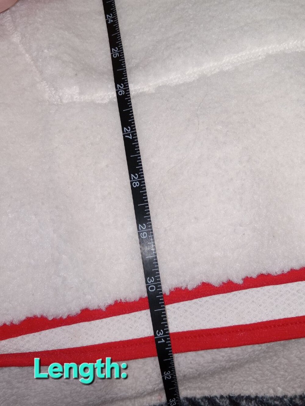 Brooks Brothers Teddy Sherpa Fleece Hoodie XL White Red Trim Pullover Jacket NEW - Picture 6 of 15